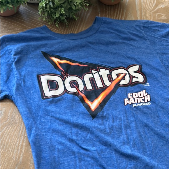 doritos Other - Mens Cool Ranch Blue Doritos Graphic T-Shirt Crew Neck Tee